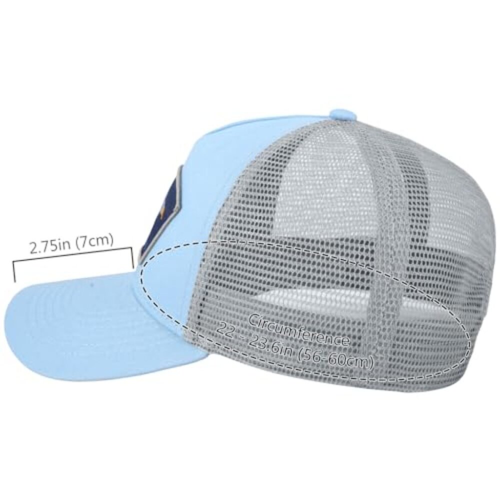 Trucker Hat Embroidered Patch Adjustable Baseball… - image 4